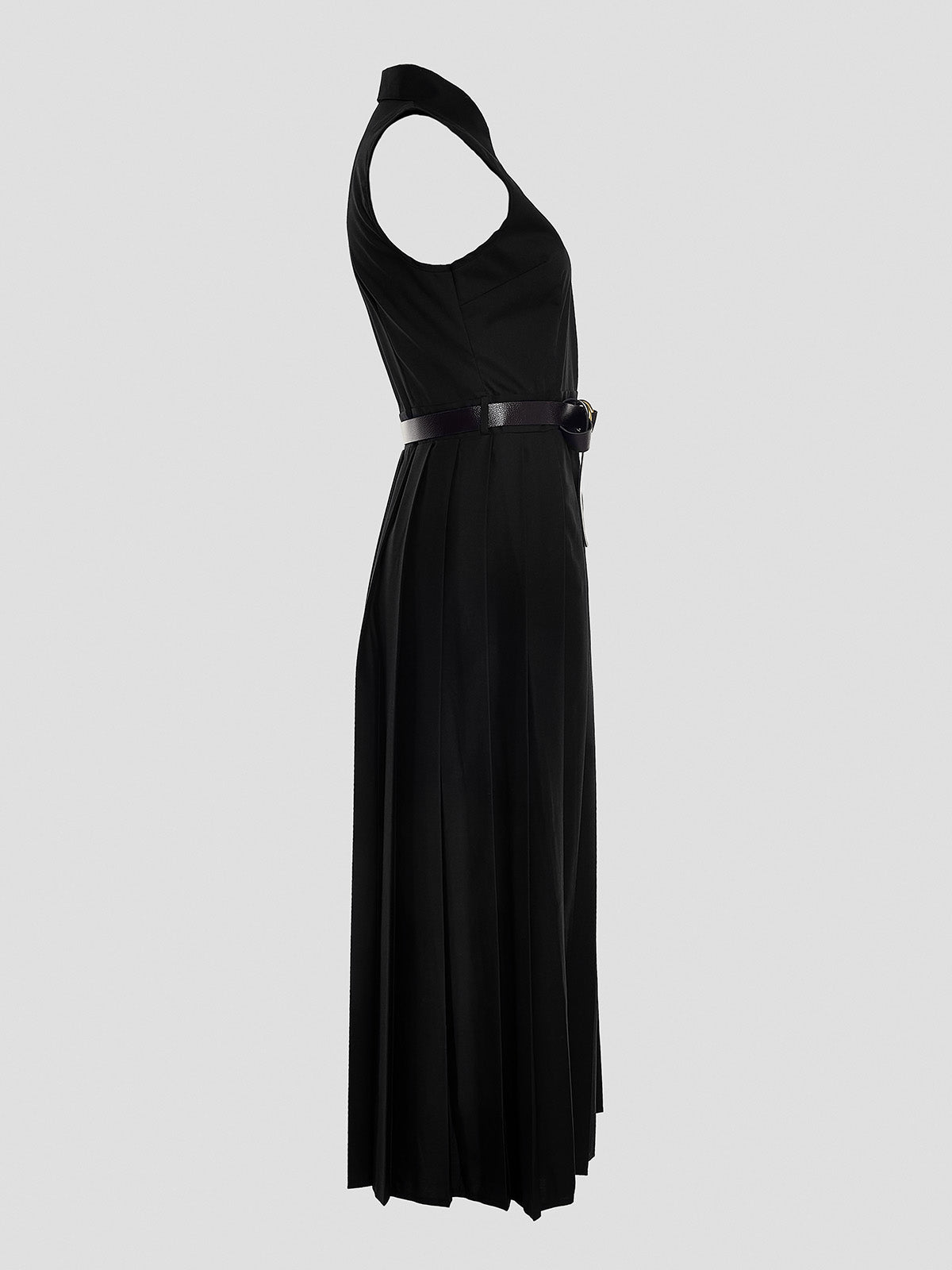 Plain Pleated Dress