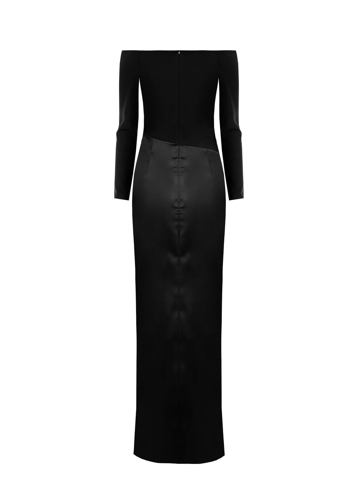 Maxi Dress With Crepe Top - Maska