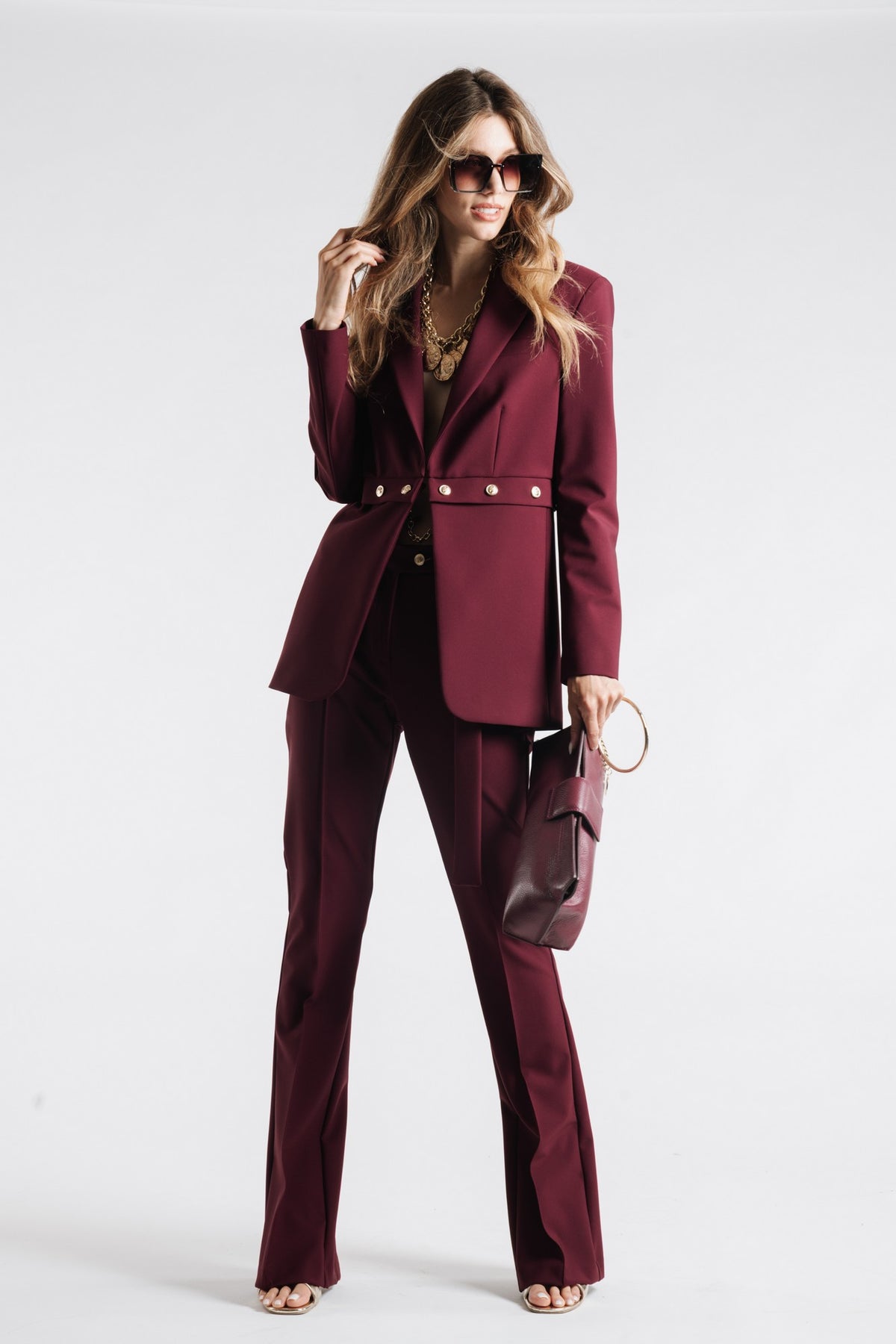 Pants With Gold Buttons - Maska