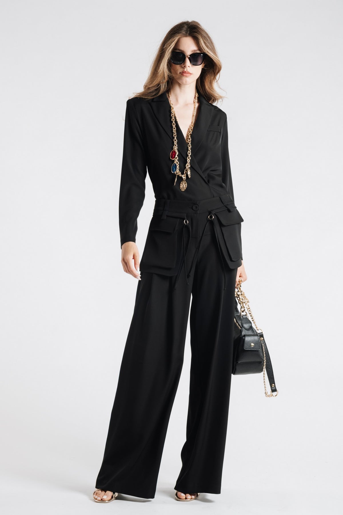 Pants With Oversized Pockets - Maska