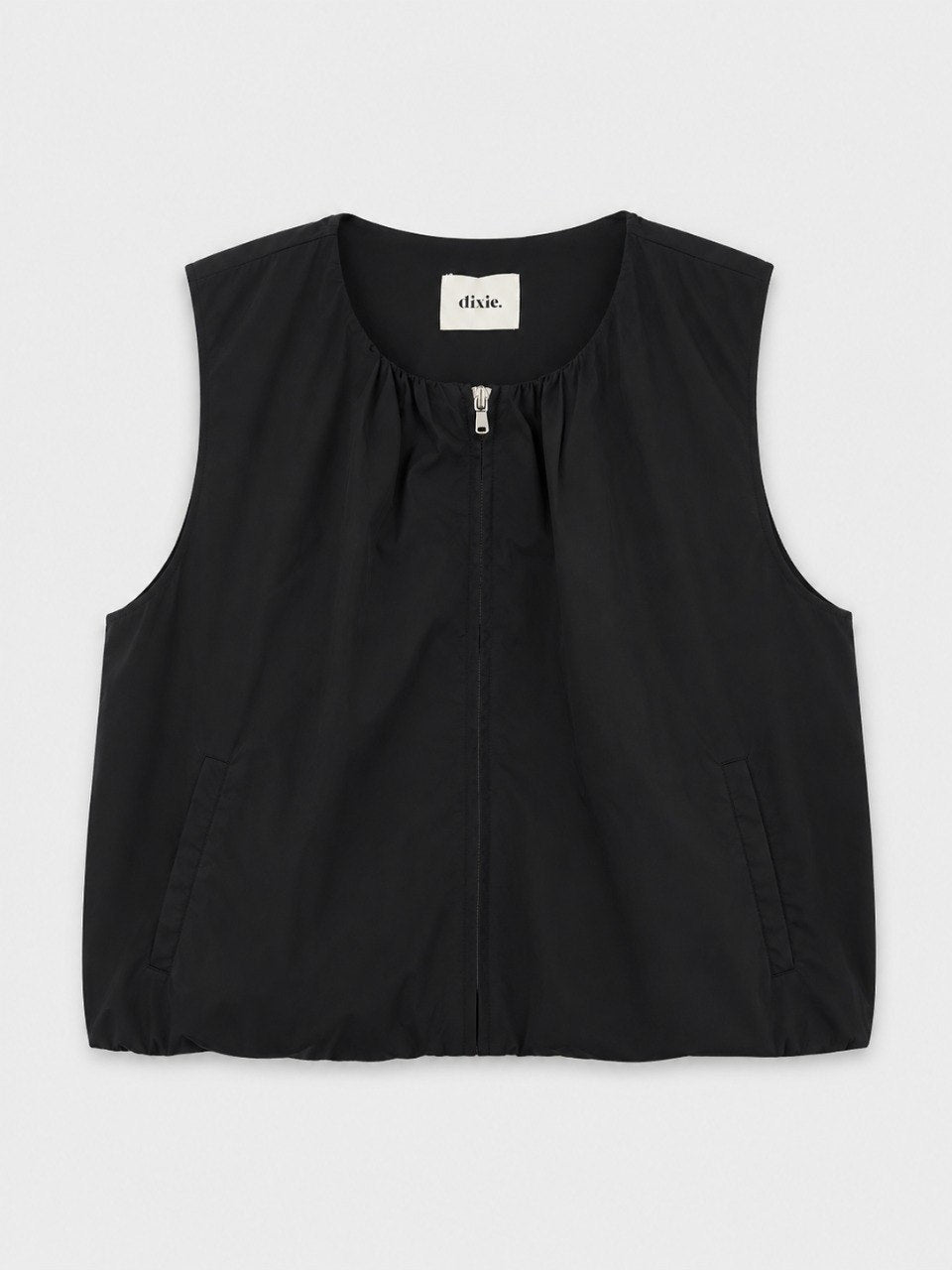 Zip-Front Sleeveless Vest