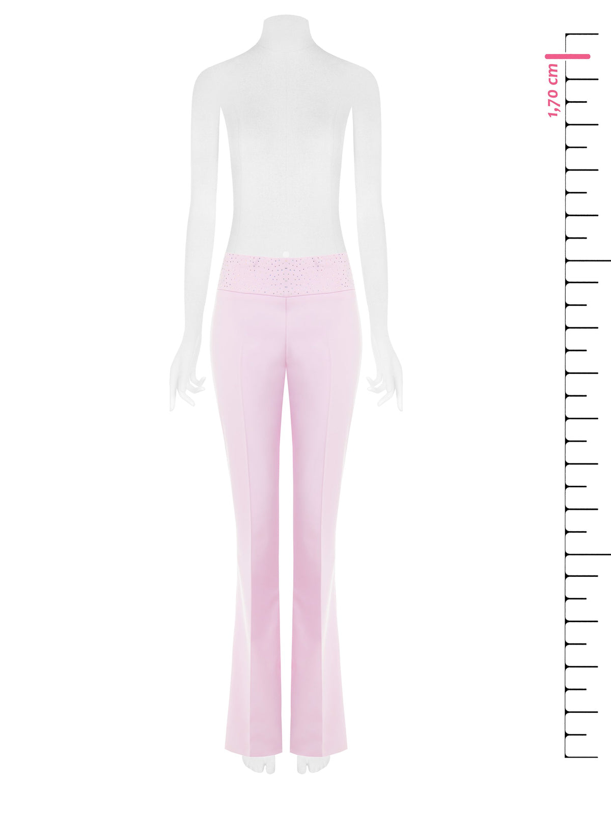 Straight Trousers with Rhinestones - Maska