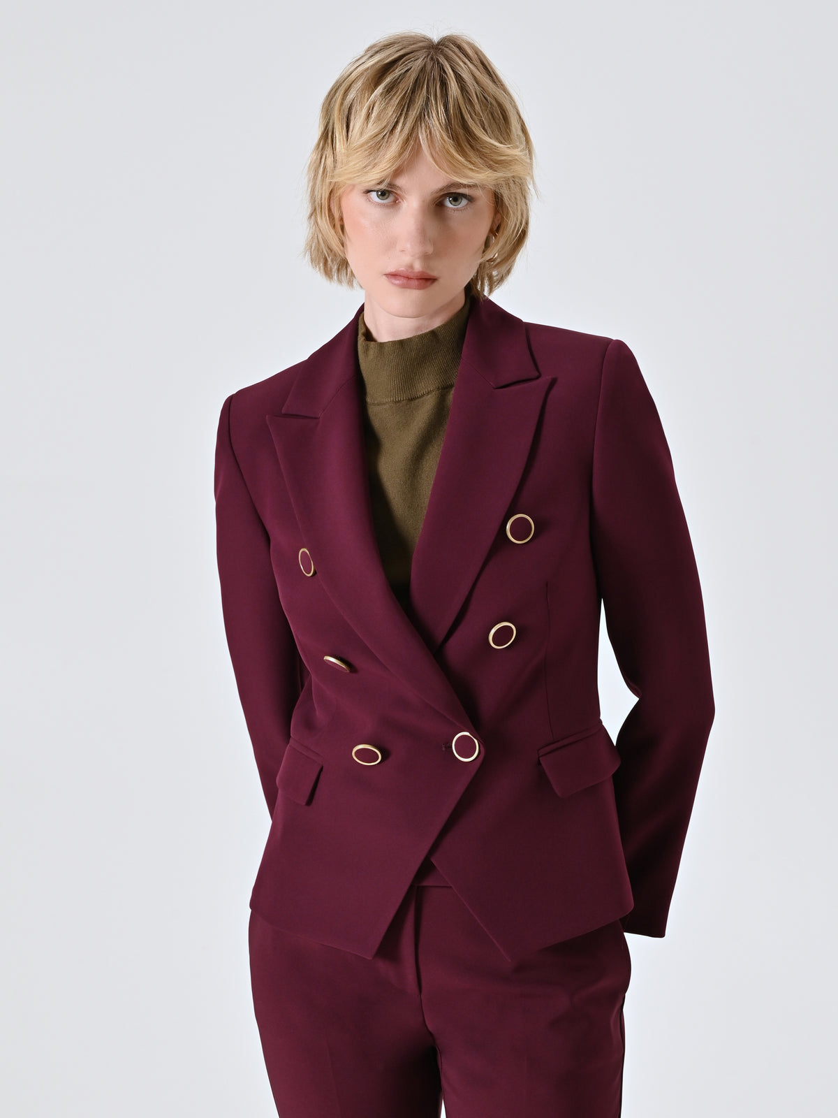 Tailored Double-Breasted Blazer - Maska