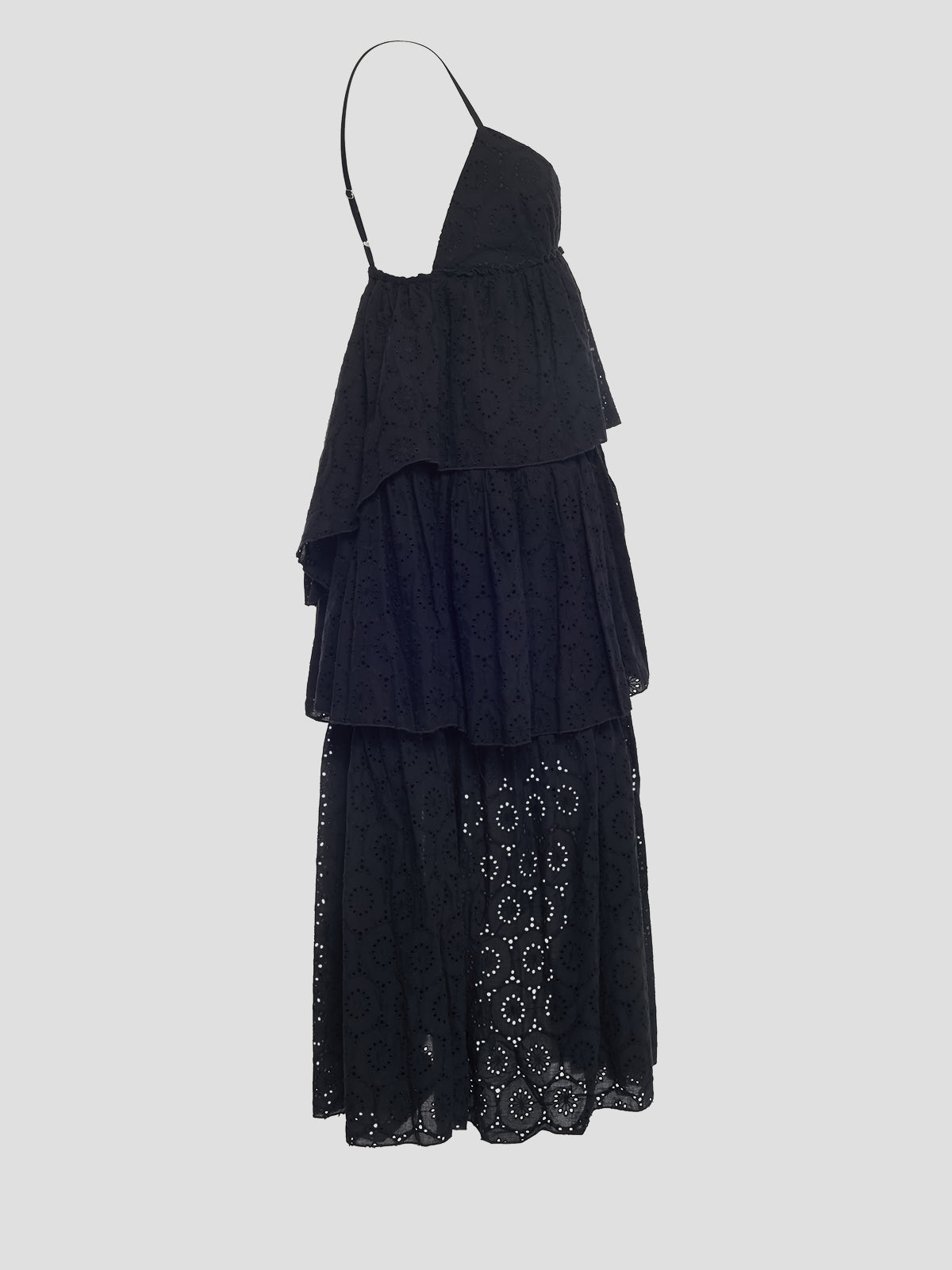 Tiered Cotton Lace Dress