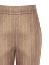 Straight-Cut Pinstripe Lurex Trousers