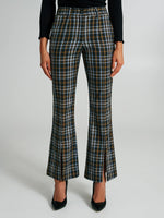 Flared Trousers with Front Slits