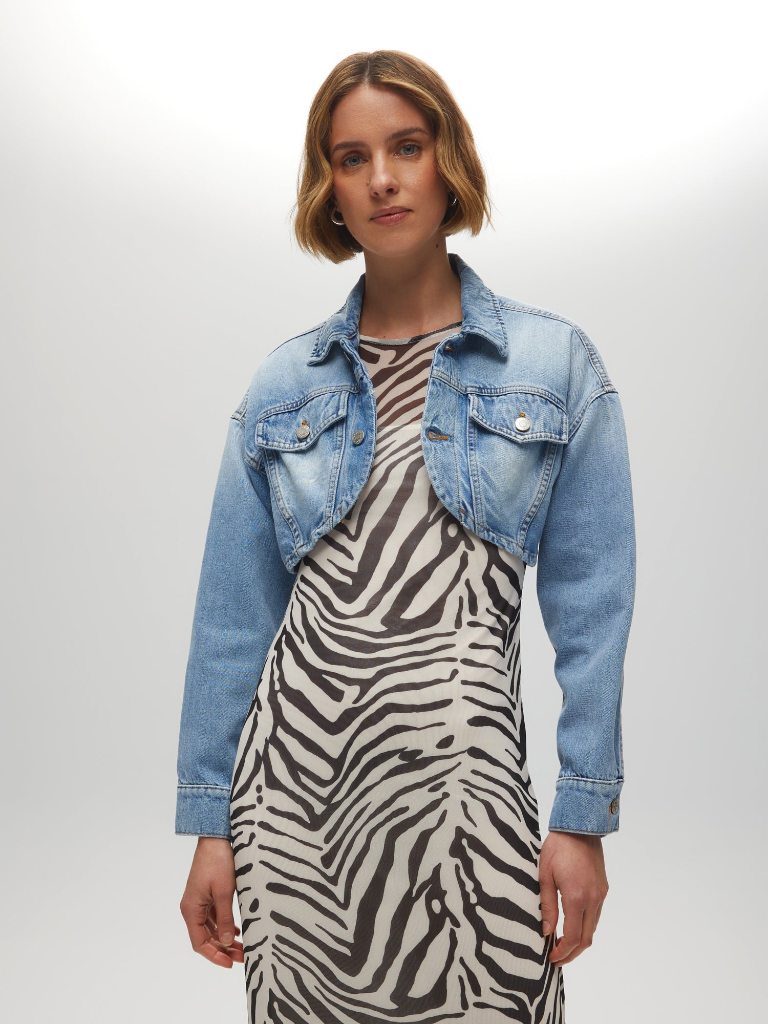 Cropped Denim Jacket