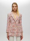 Double Breasted Tweed Blazer