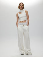 Ribbed Cut-Out Tank Top