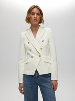 Double Breasted Shoulder Pad Blazer