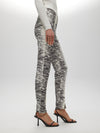 Pantalon skinny zébré