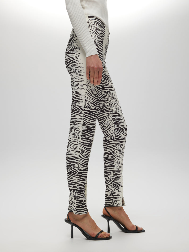 Pantalon skinny zébré