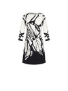 A-line Dress with Digital Print S WHITE DRESS Maska