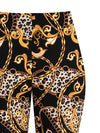 Baroque Printed Trousers DARK BROWN PANTS Maska