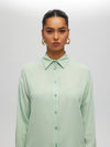 Basic button blouse S MINT Shirts & Tops Maska
