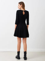 Black Dress decorated with a chain BLACK DRESS Maska