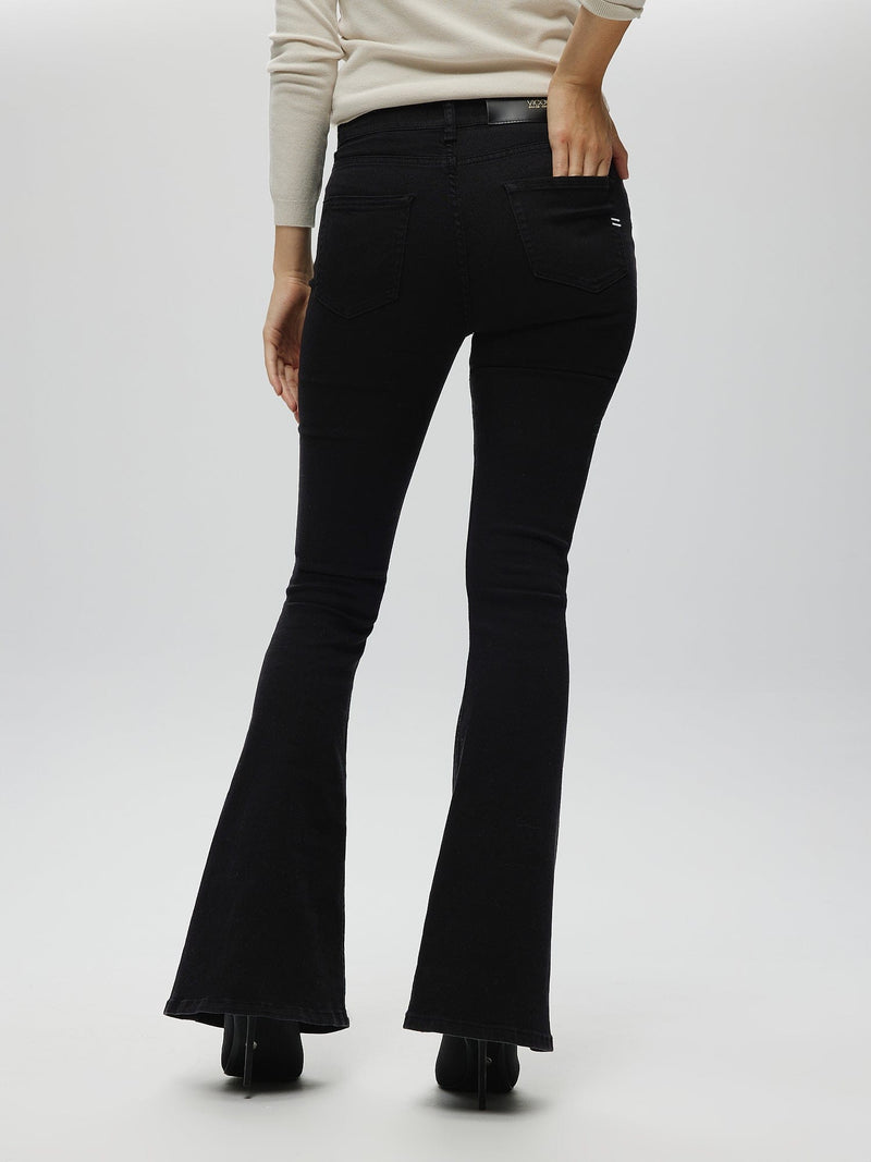 Black Flared Jeans BLACK PANTS Maska