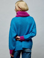 Contrasting Knit Sweater O/S SWEATER Maska