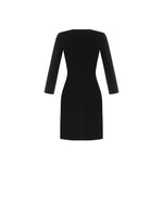 Dress in Scuba Crêpe with Bejewelled Detail BLACK DRESS Maska