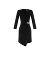 Dress in Scuba Crêpe with Bejewelled Detail S BLACK DRESS Maska