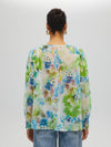 Floral print sheer blouse MULTI Shirts & Tops Maska