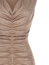 Gathered Sheath Dress in Lurex DRESS Maska
