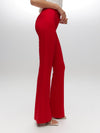 High Waisted Flared Trousers RED PANTS Maska