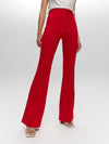 High Waisted Flared Trousers S RED PANTS Maska