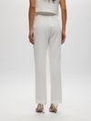 High waisted trousers WHITE suit pant Maska