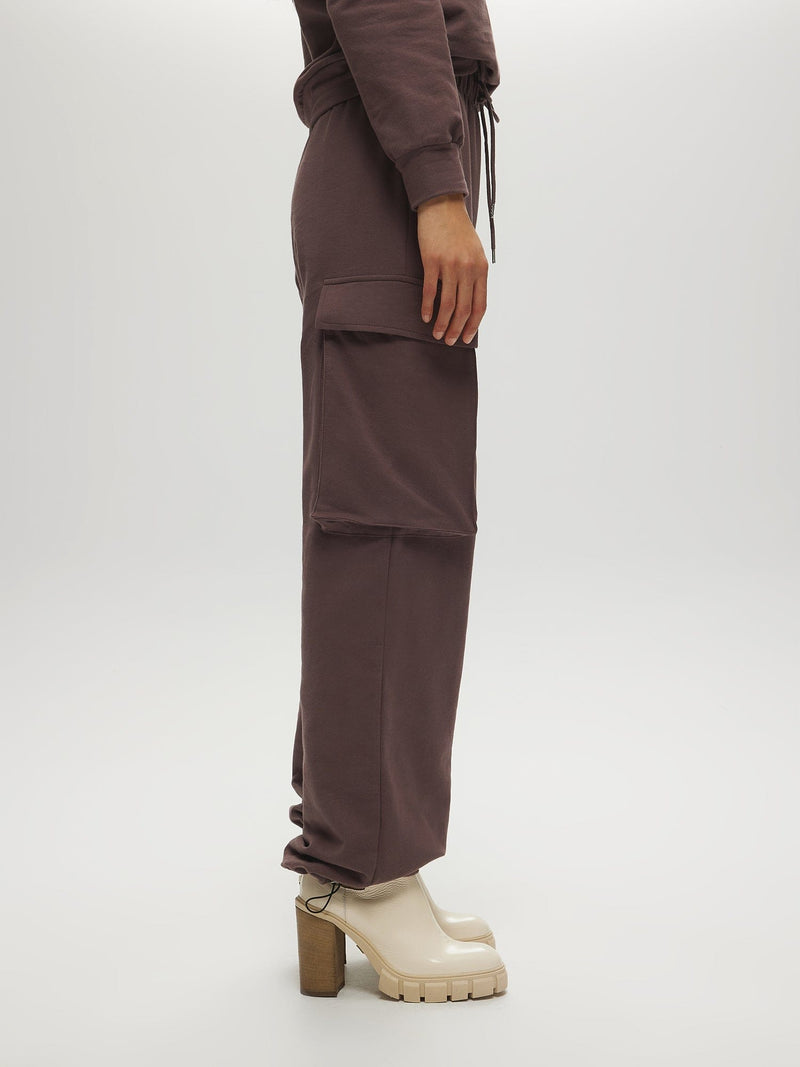 Pantalon de jogging avec poches plaquées PANTALON MARRON Maska