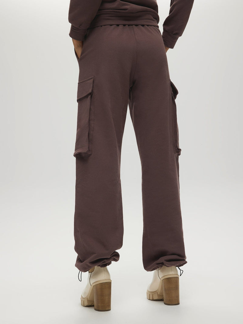 Pantalon de jogging avec poches plaquées PANTALON MARRON Maska