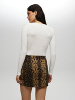 Leopard Print Skirt SKIRT Maska