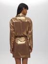 Metallic wrap dress GOLD DRESS Maska
