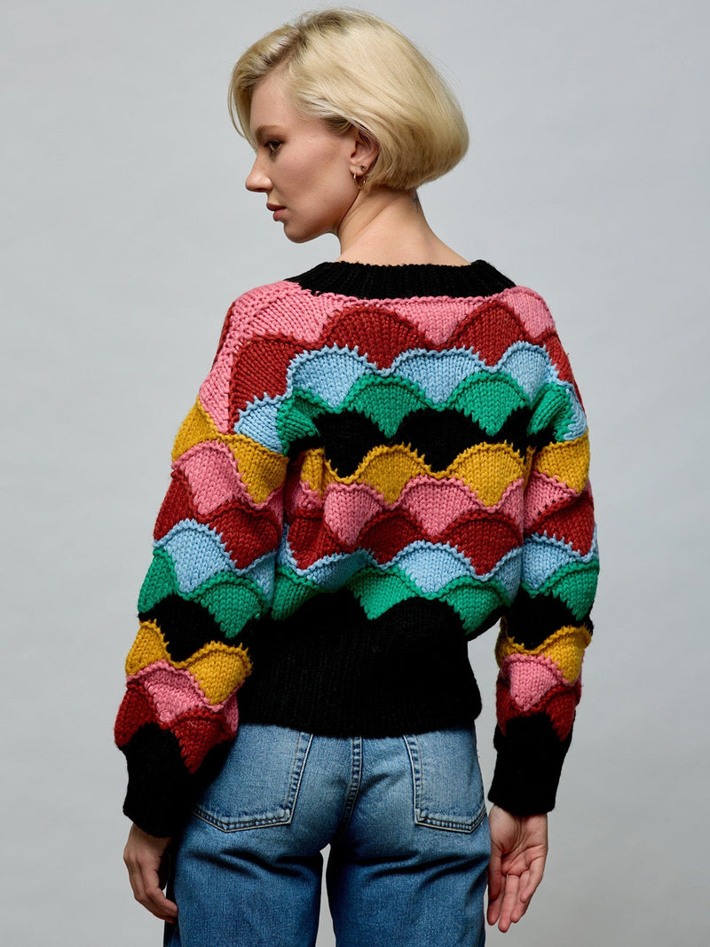 Multicolor Fish Scale Sweater O/S SWEATER Maska