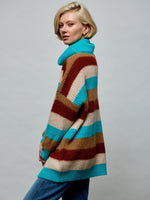 Oversized Striped Knit Sweater O/S SWEATER Maska