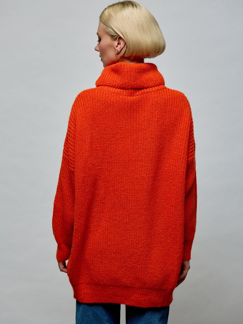 Oversized Turtleneck Knit Sweater O/S SWEATER Maska