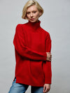 Plain Mockneck Sweater O/S RED SWEATER Maska