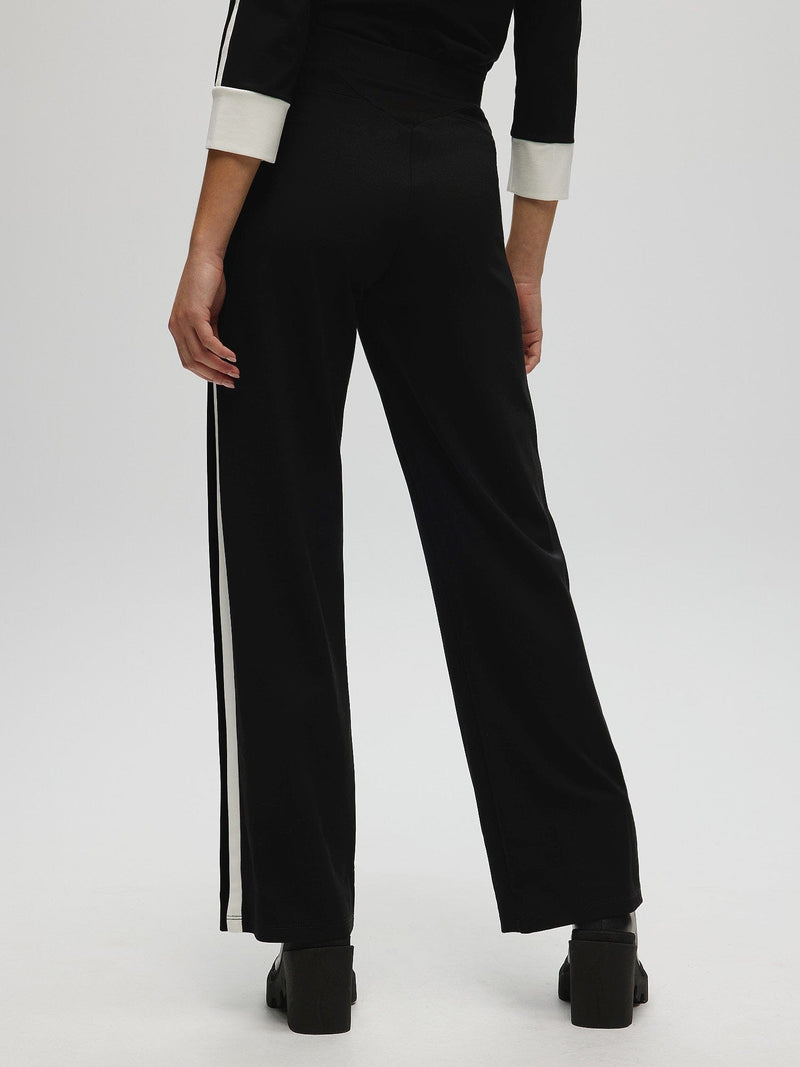 Pantalon évasé en ponte PANTALON NOIR Maska