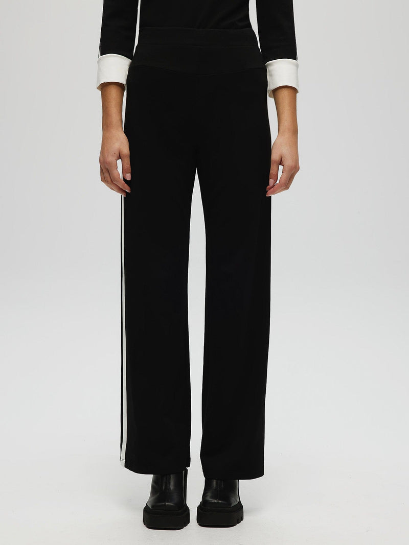 Pantalon évasé en ponte XS PANTALON NOIR Maska