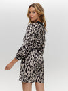 Print Belted Dress BLACK DRESS Maska