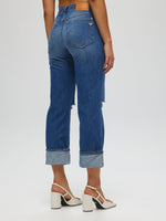 Jean déchiré à strass PANTALON BLEU Maska