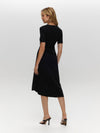 Ruched Midi Dress BLACK DRESS Maska