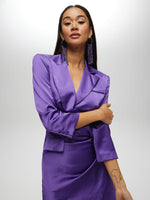 Robe portefeuille en satin blazer ROBE Maska