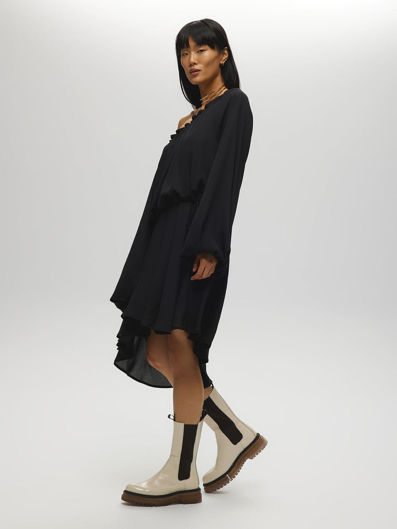 Robe transparente à épaules dénudées ROBE NOIRE Maska