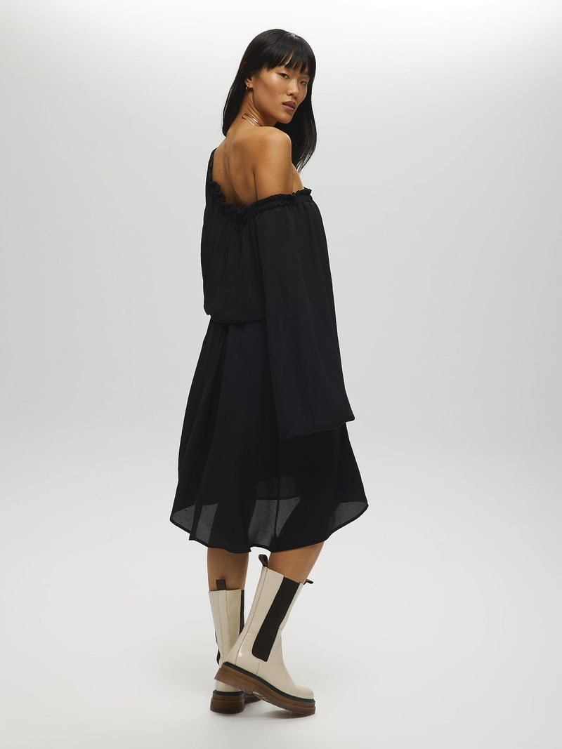 Robe transparente à épaules dénudées ROBE NOIRE Maska