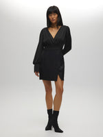 Robe courte en satin ROBE NOIRE Maska
