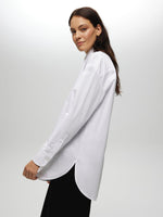 White Oversized Shirt with Necklace WHITE TOP Maska