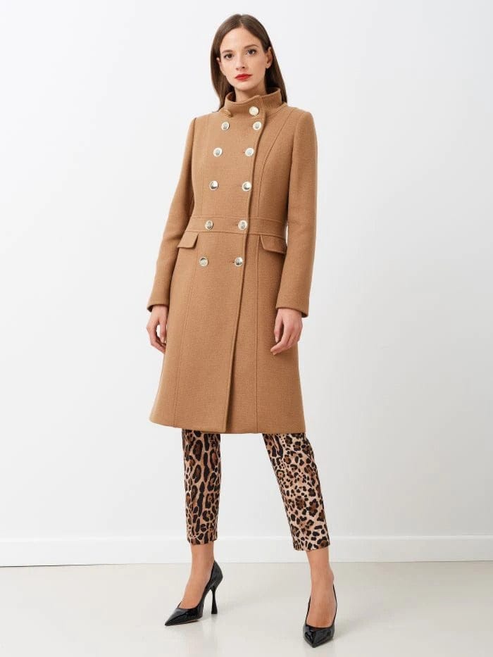 Wool-blend Coat S CAMEL COAT Maska